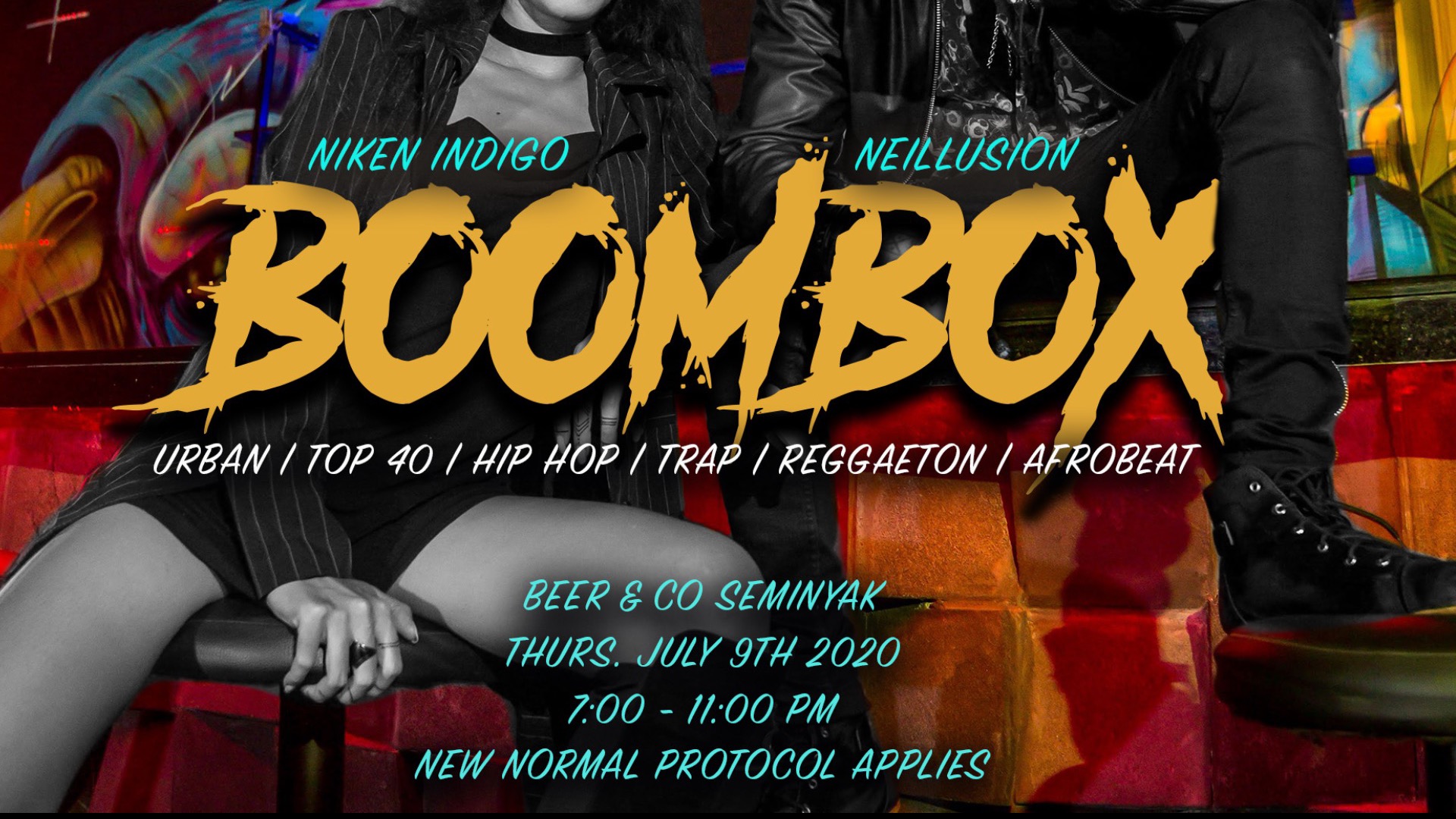 BOOMBOX Tickets by Neillusion, Thursday, July 09, 2020, Bali Event