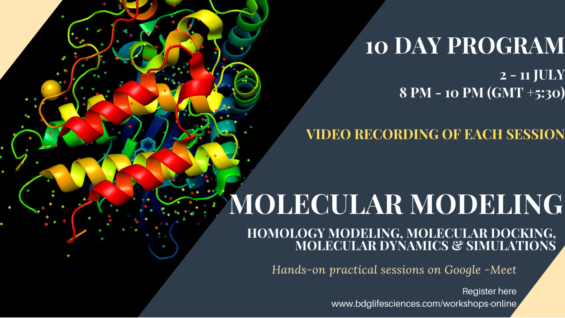Molecular Modelling 10 Day Certificate Online Training Tickets by BDG