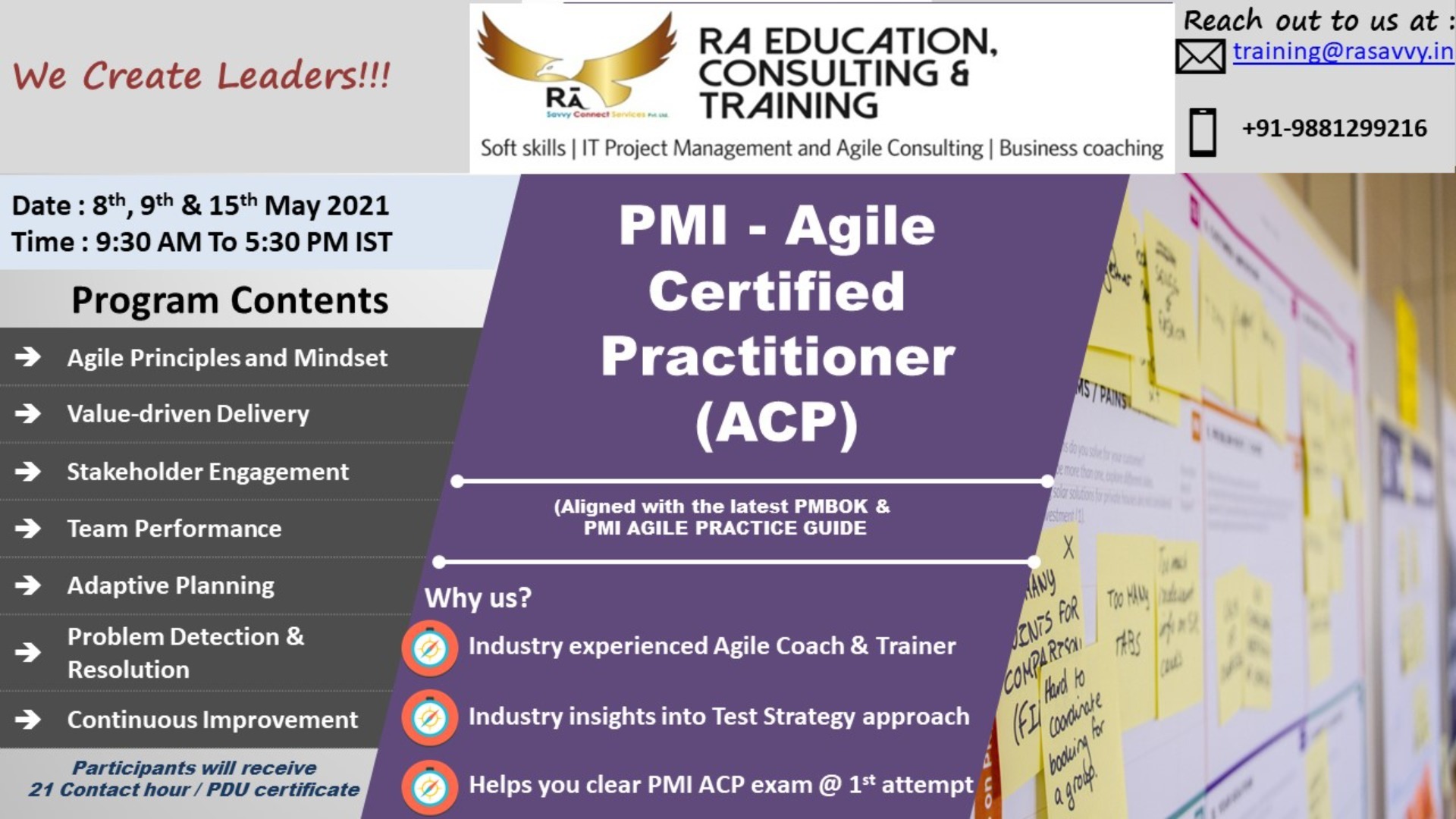 Pmi agile certified practitioner certification program tickets by