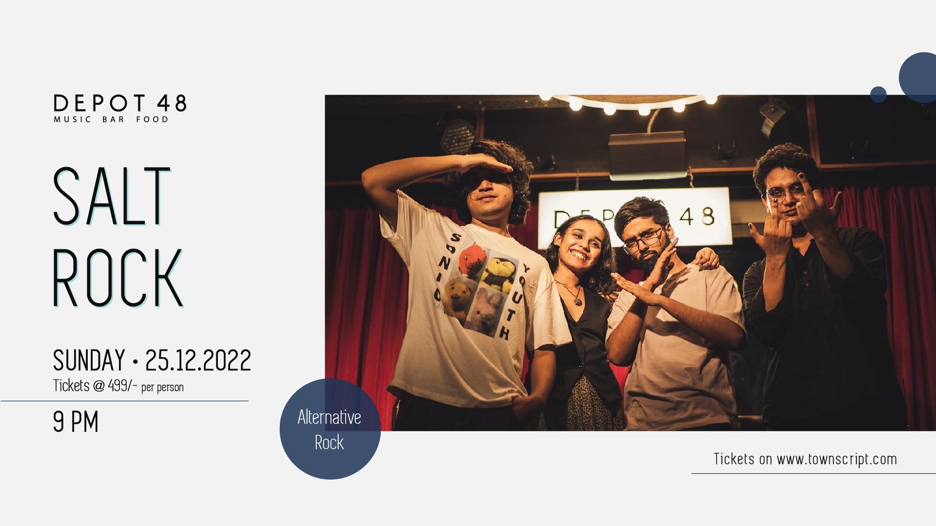 SALT ROCK Tickets by Depot48, Sunday, December 25, 2022, New Delhi Event