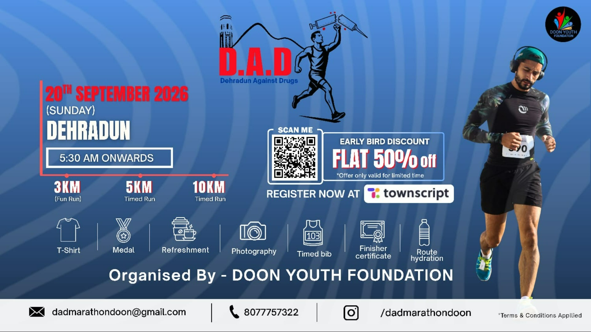 D.A.D 10K Run (Dehradun Against Drugs) 2nd Edition
