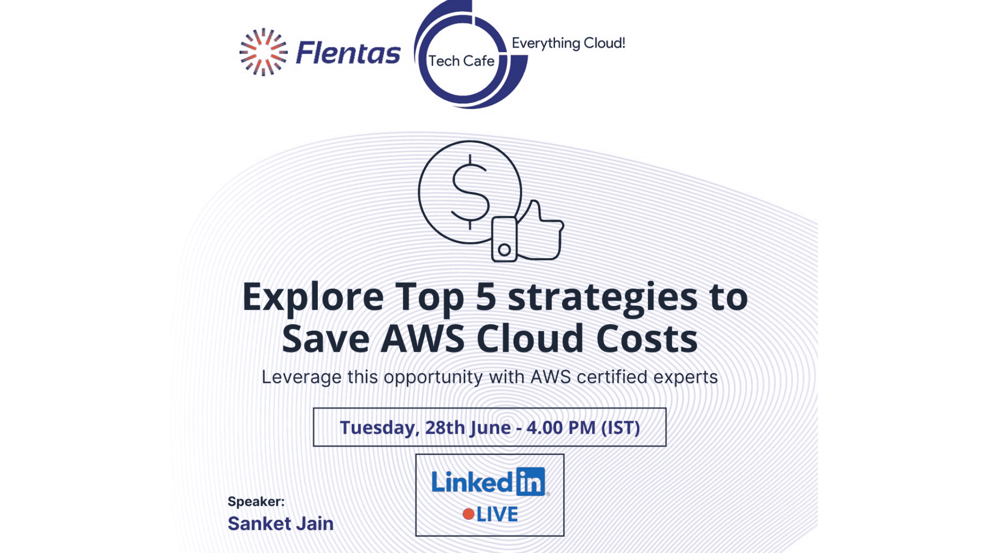 Explore top 5 strategies to save aws cloud costs tickets by flentas