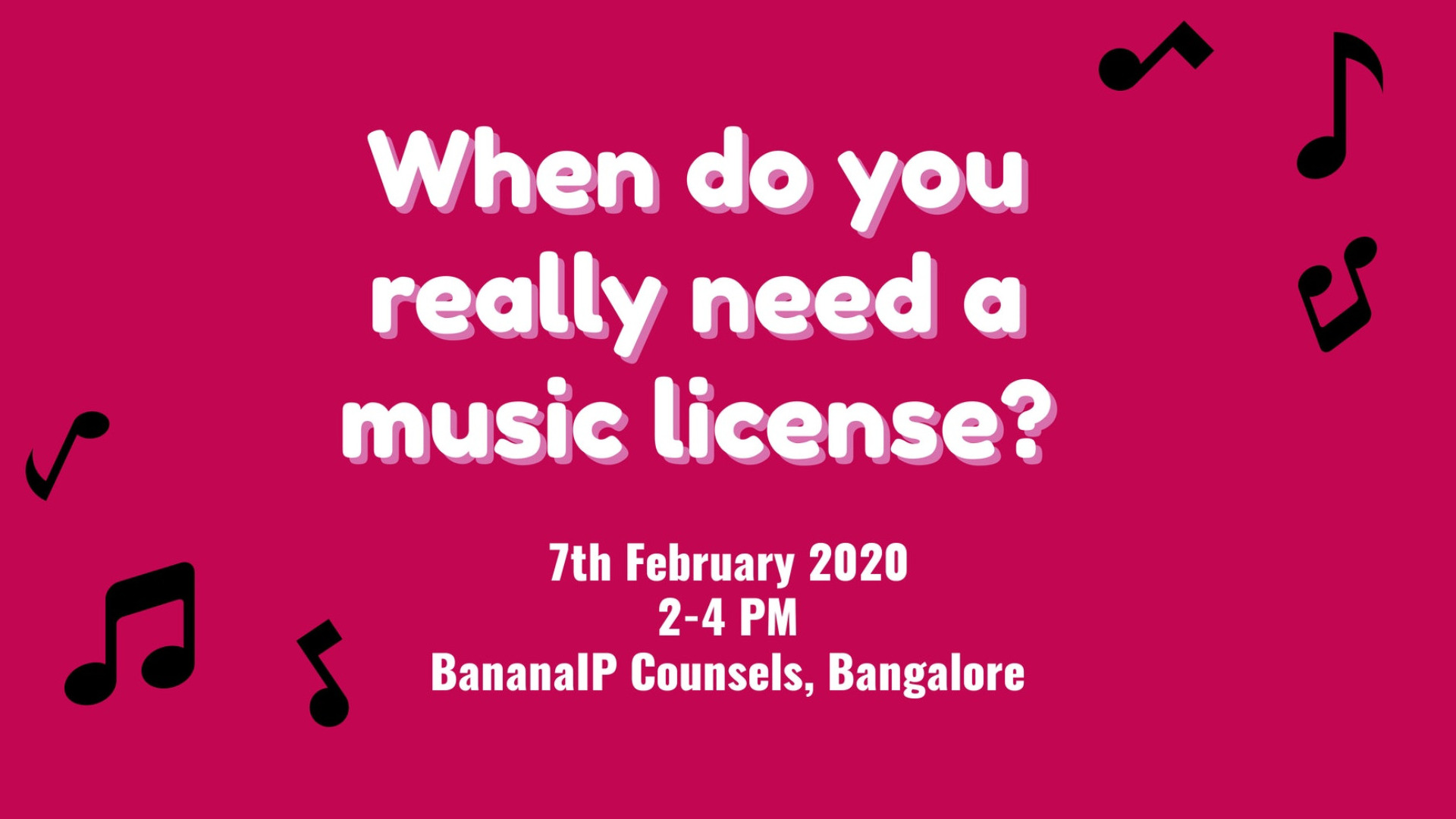 When do you really need a Music License? Tickets by BananaIP Counsels