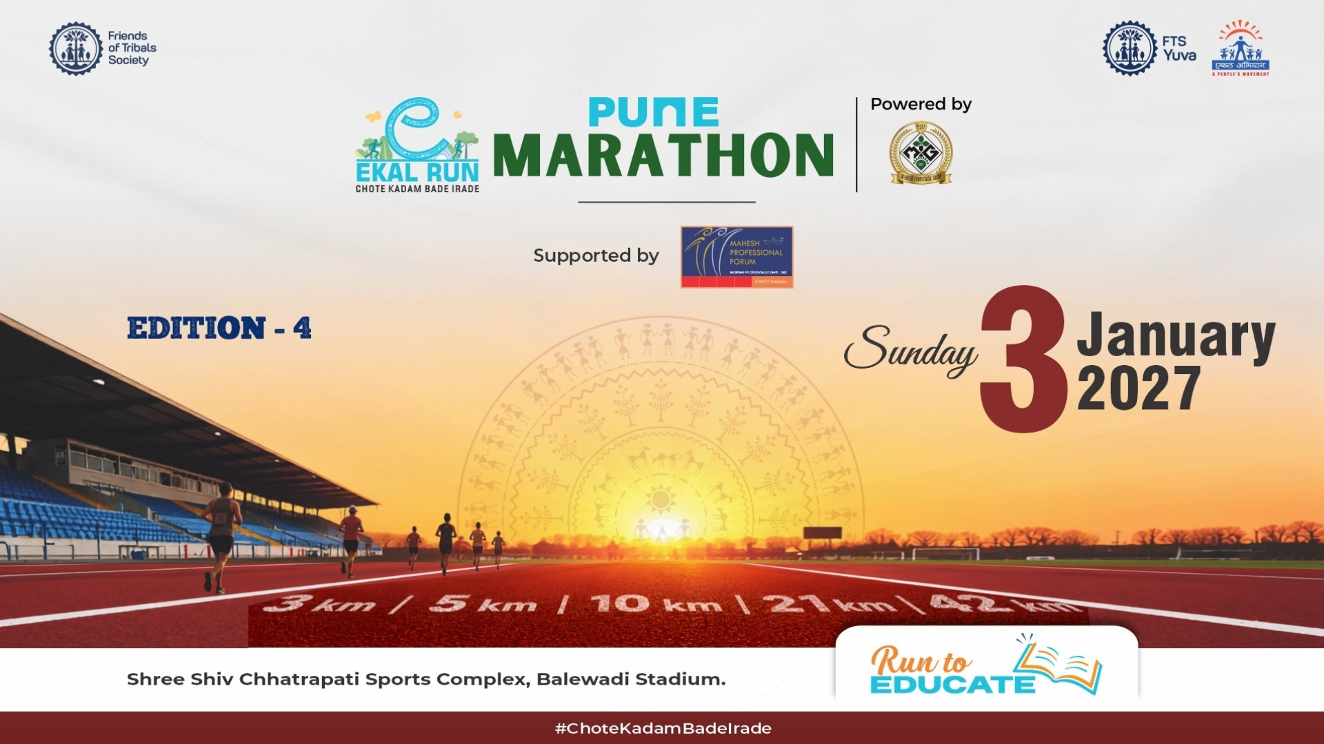 EKAL RUN Pune Marathon powered by MIG supported by MPF - Edition 4