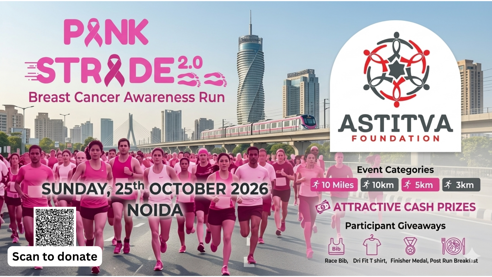 Pinkstride 2.0 - Breast Cancer Awareness Run