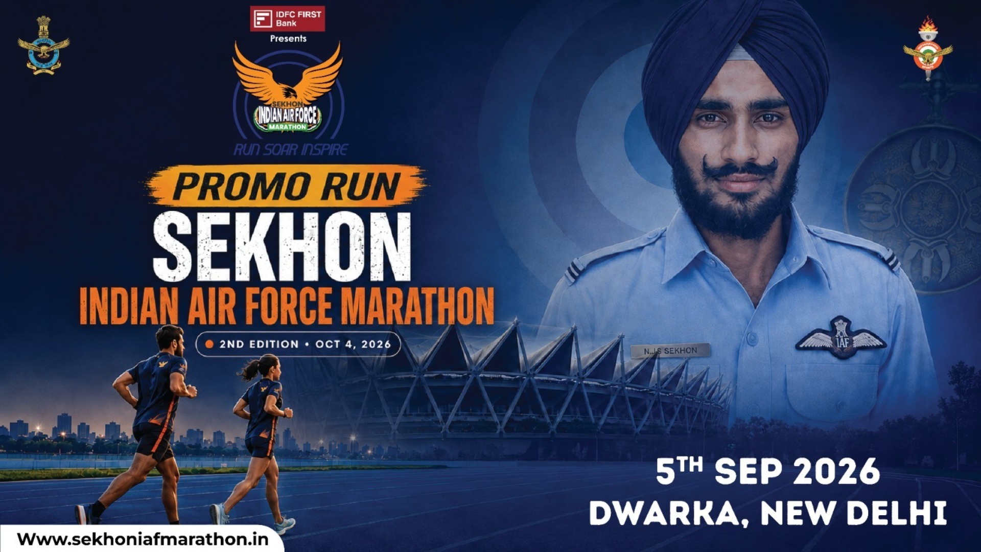 Sekhon Air Force Marathon - Promo Run Dwarka