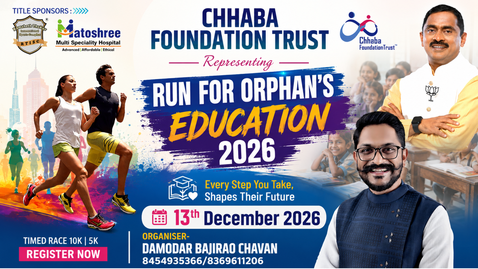 Chhaba Foundation Trust - Run for Orphan's Education 2026