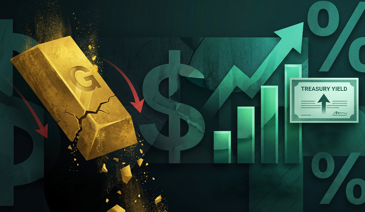 Gold Price Falls as Dollar and Treasury Yields Rise | TradeFX360