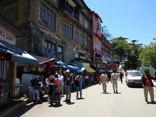 The Mall Road & Market Shimla