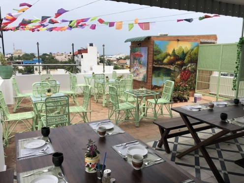 Sky Garden Rooftop Restaurant in Pondicherry