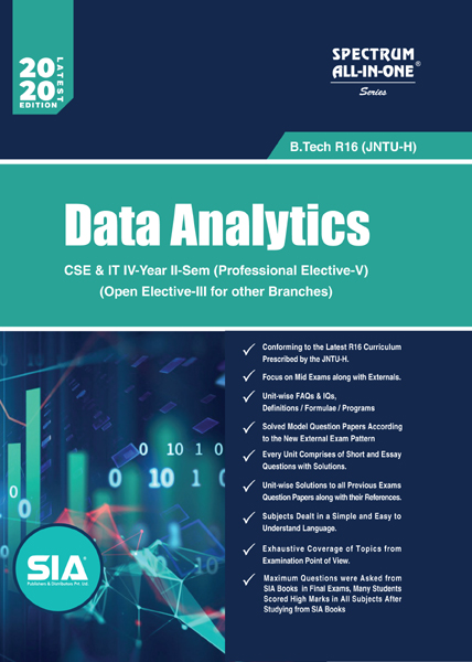 Data Analytics Jntu H B Tech Iv Ii Cse Sia Publishers And Distributors P Ltd
