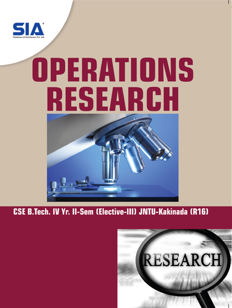Operations Research Jntu K R16 B Tech Iv Ii Cse Sia Publishers And Distributors P Ltd