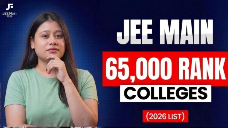 JEE Main 65000 Rank Colleges