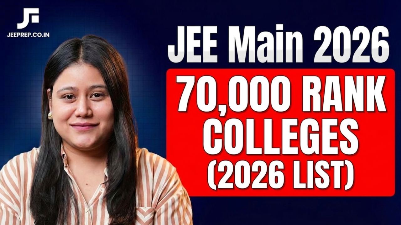JEE Main 70000 Rank Colleges
