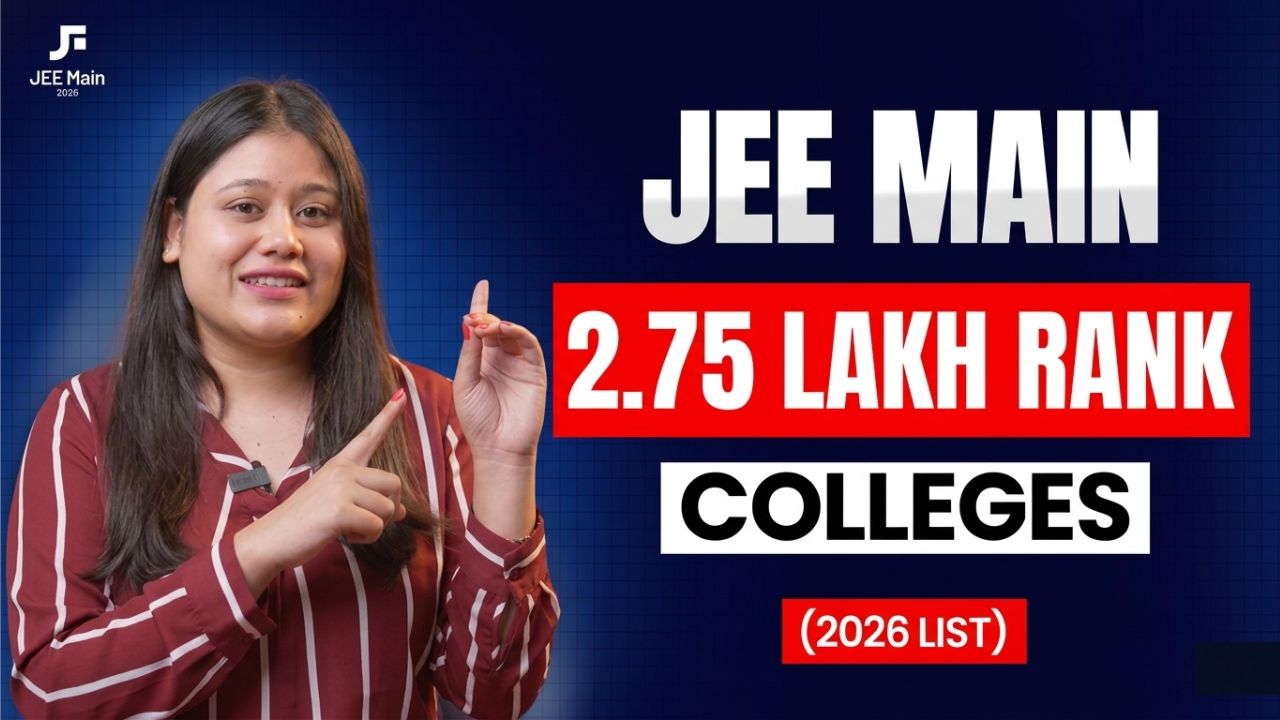 jee main 2.75 lakh rank colleges