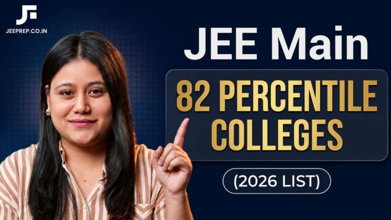 JEE Main 2026 82 Percentile Colleges