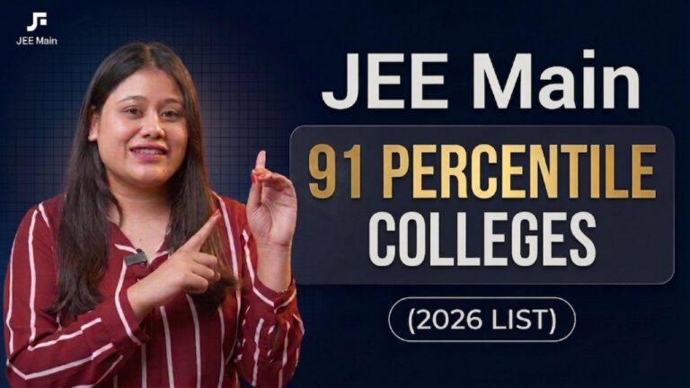 Jee main 91 percentile NITs