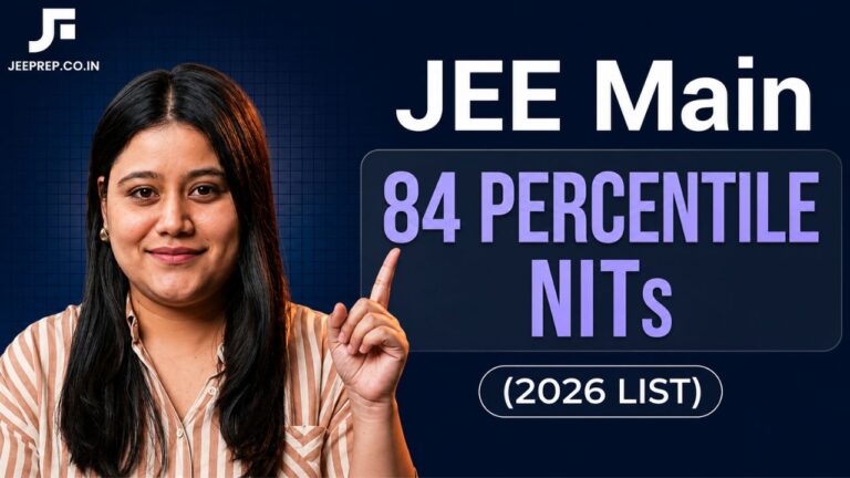 jee main 84 percentile nits
