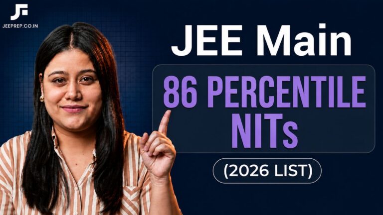 jee main 86 percentile nits