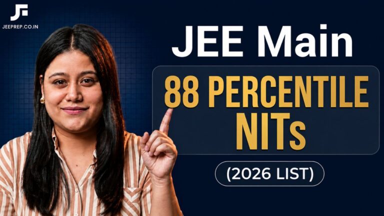 jee main 88 percentile nits