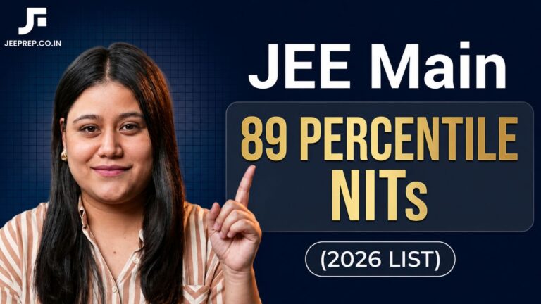 jee main 89 percentile nits
