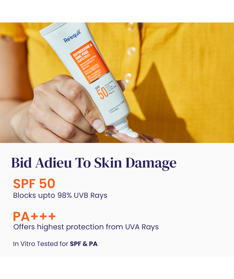 Oxybenzone Free Sunscreen Spf 50 For Oily, Acne Prone Skin 50gm