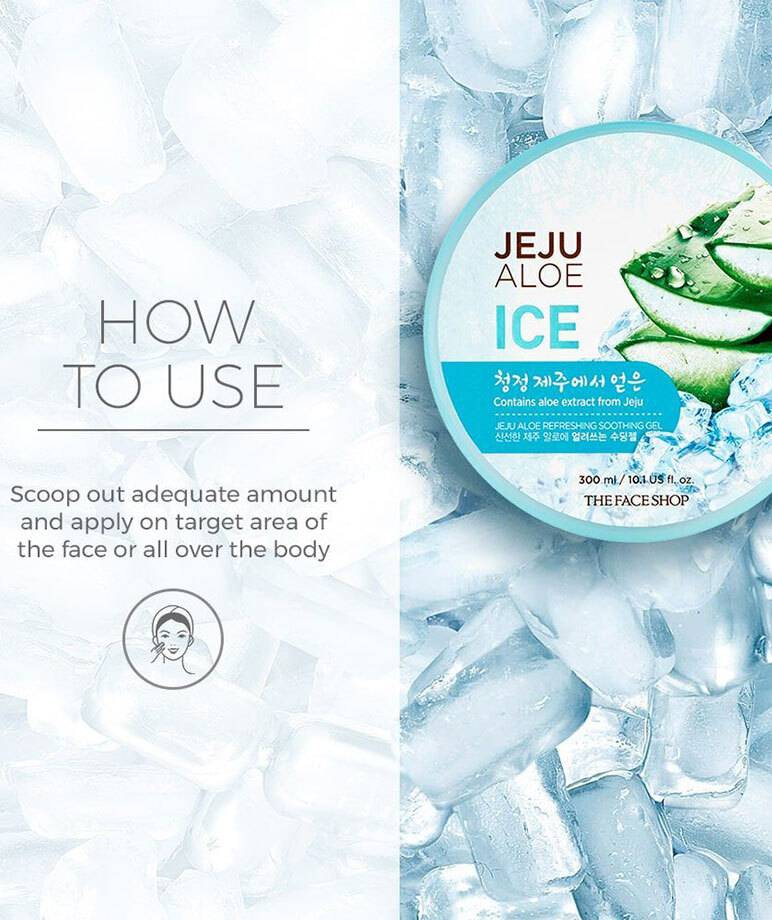 Fresh Jeju Aloe Refreshing Soothing Ice Gel 300ml Maccaron Shop