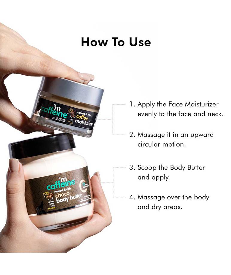 Deep Moisturization Duo Choco Body Butter & Coffee Face Moisturizer