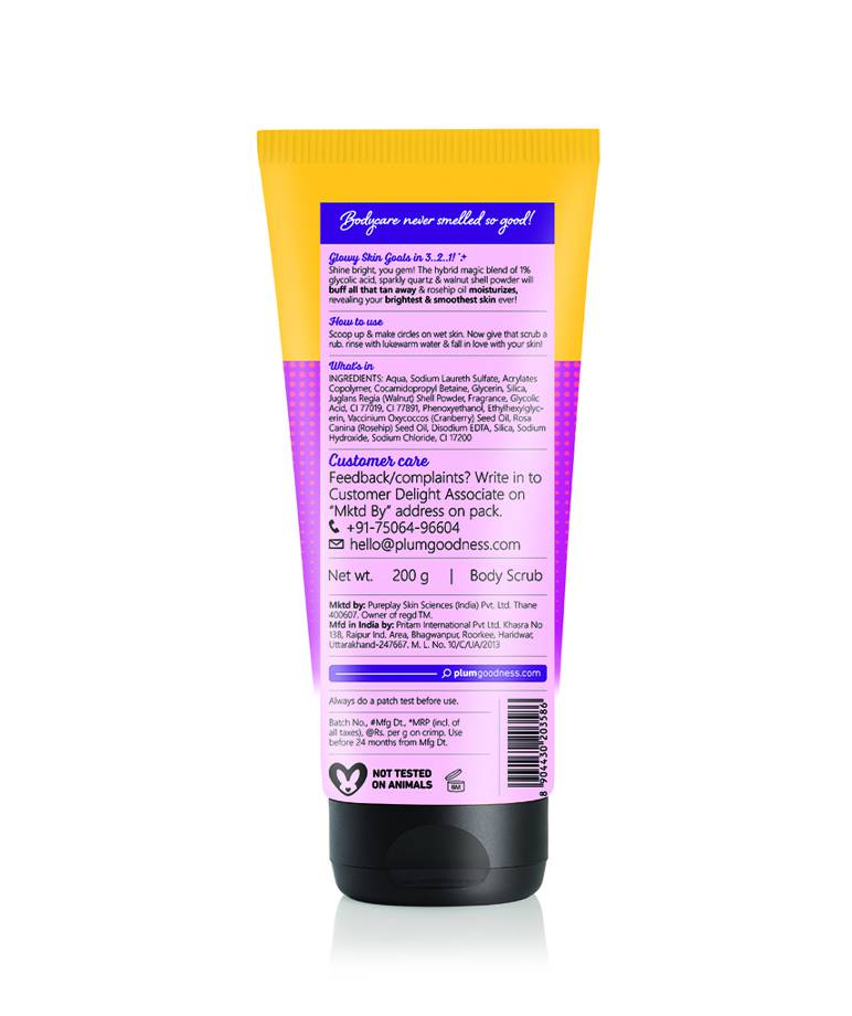 BodyLovin' Activewitty 1 Glycolic Acid with Rosehip Oil Body Scrub