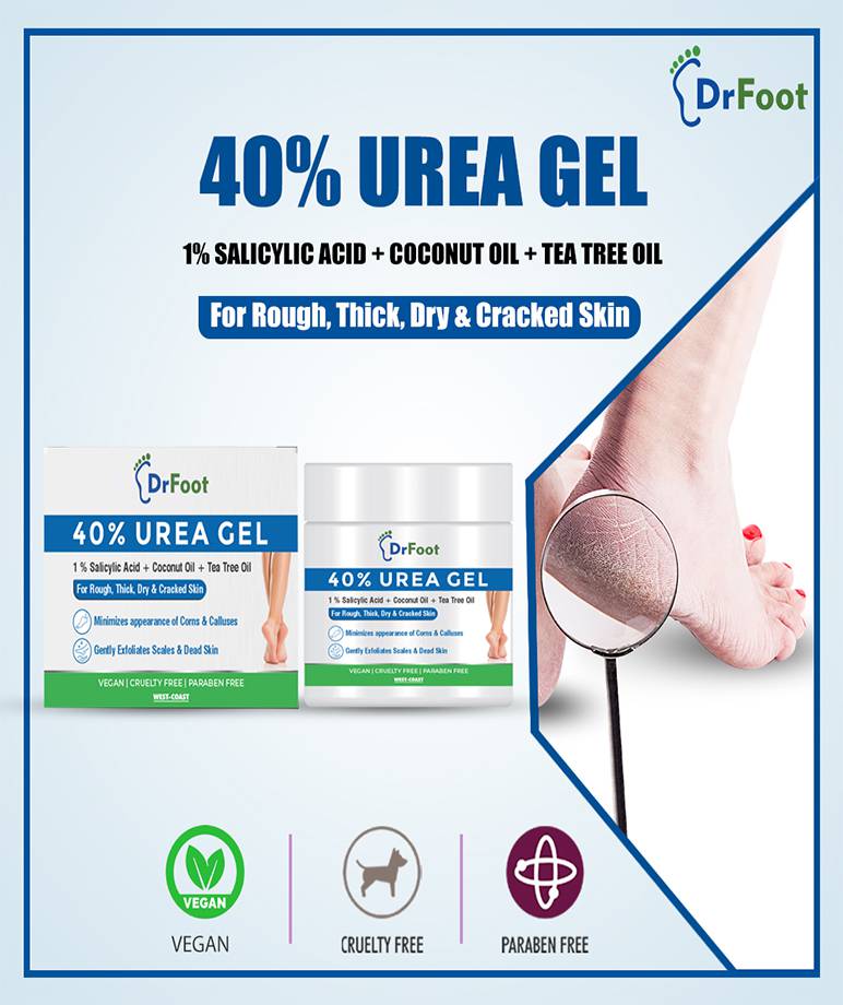 Dr Foot 40 Urea Gel with 1 Salicylic Acid Foot Cream100 gm