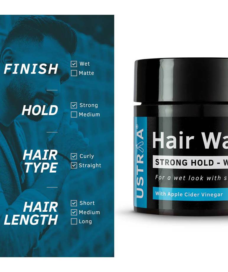 Ustraa Strong Hold Hair Wax Wet Look 100g Buy Online Maccaron