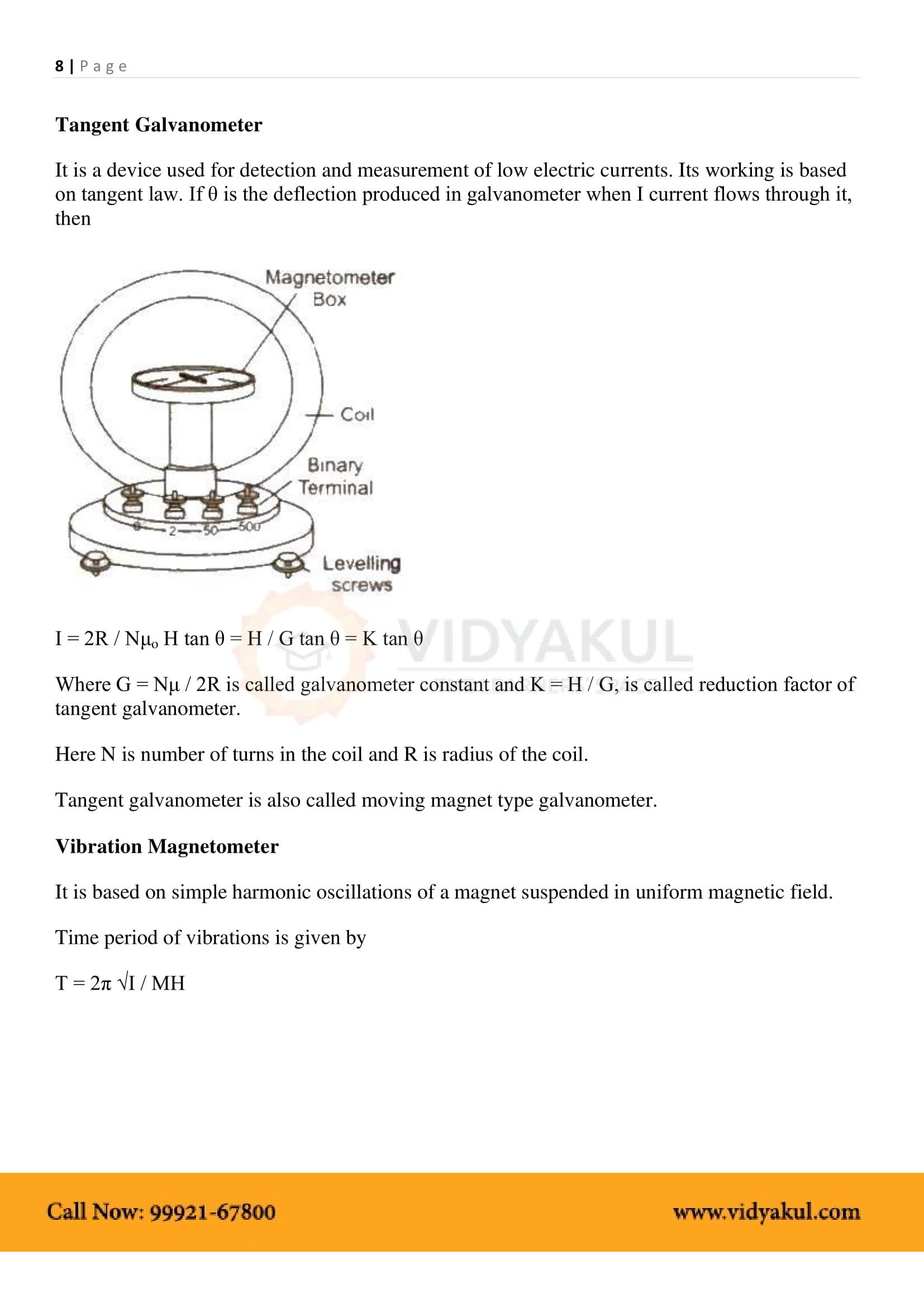 Magnetism and Matter Class 12 Notes | Vidyakul