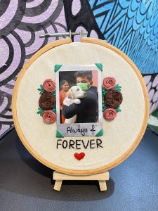 Photo embroidery hopp