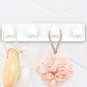 SelfAdhesive Plastic Sticker Hanger Hooks for MultiPurpose Use