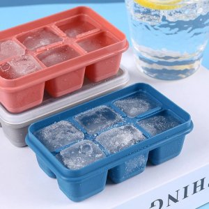 6 Grid Silicone Ice Tray: Perfect for Making Ice and More in Household Kitchens