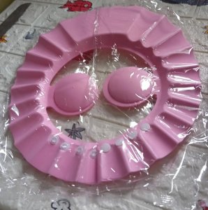 ADJUSTABLE SOFT BABY BATHING HAIR WASH CAP FOR SHOWER SHIELDING EYES AND EARS