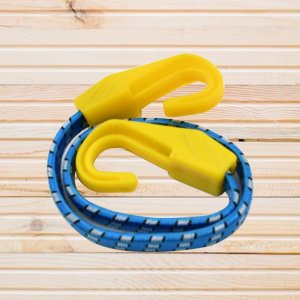 2PCS SET OF BUNGEE ROPES WITH PLASTIC J SHAPED HOOKS FOR VARIOUS MULTIUSES.