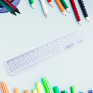 SET OF 4 PIECES RULER KIT FOR SCHOOL OFFICE AND HIGH SCHOOL STUDENTS