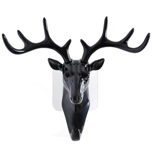 Self Adhesive Deer Head Wall Door Hook Hanger