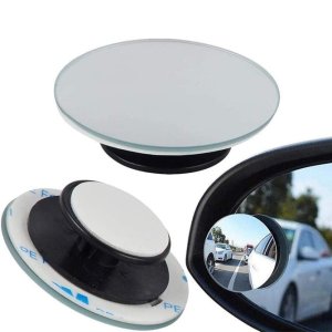 SET OF 2 ADJUSTABLE CONVEX REAR VIEW MIRRORS FOR WIDE ANGLE BLIND SPOT COVERAGE