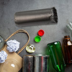 25 PIECES 1 ROLL OF GARBAGE BAGS DUSTBIN BAGS TRASH BAGS