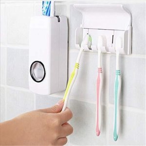 TOOTH PASTE DISPENSER & TOOTH BRUSH HOLDER
