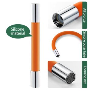 360° FLEXIBLE FAUCET EXTENDER WITH 18CM UNIVERSAL FOAM TUBE