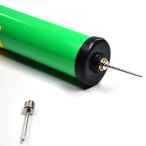 PLASTIC SPORTS PUMP FOR SOCCER BASKETBALL FOOTBALL AND VOLLEYBALL EQUIPMENT.