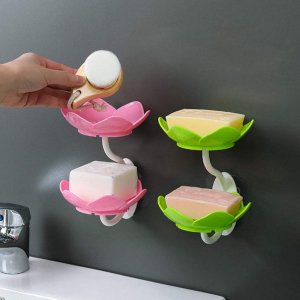 DABBLE LAYER FLOWER SELF DRAINING SOAP DISH HOLDER