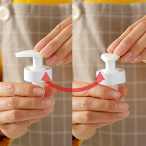 PUSH NOZZLE SYRUP BOTTLE PRESSURE SPRAYER FOR DISPENSING OIL LOTION AND LIQUIDS