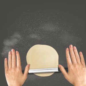 Black Plastic Rolling Pin for the Kitchen