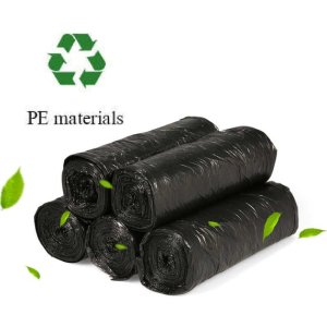 19" X 21"  BLACK BIODEGRADABLE GARBAGE BAG ROLLS  ENVIRONMENTFRIENDLY