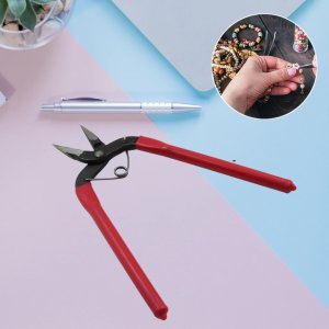 MULTIFUNCTIONAL DIY TOOL SET: PUNCHING PLIERS SMALL NEEDLE NOSE PLIERS OBLIQUE NOSE PLIERS AND FLAT CUTTING WIRE PLIERS. ALSO INCLUDES JEWELRY PLIERS.
