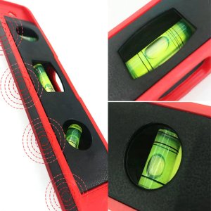 PLASTIC TORPEDO CARPENTER'S SPIRIT LEVEL WITH 3 BUBBLE MINI MEASUREMENT TOOLS